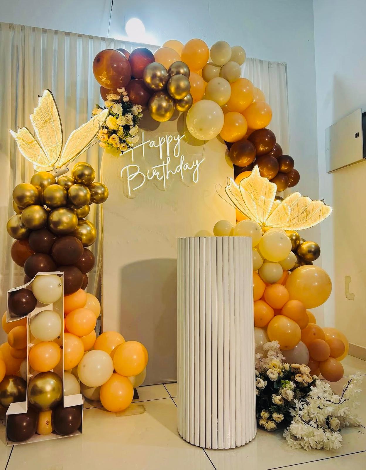Birthday balloon decoration
