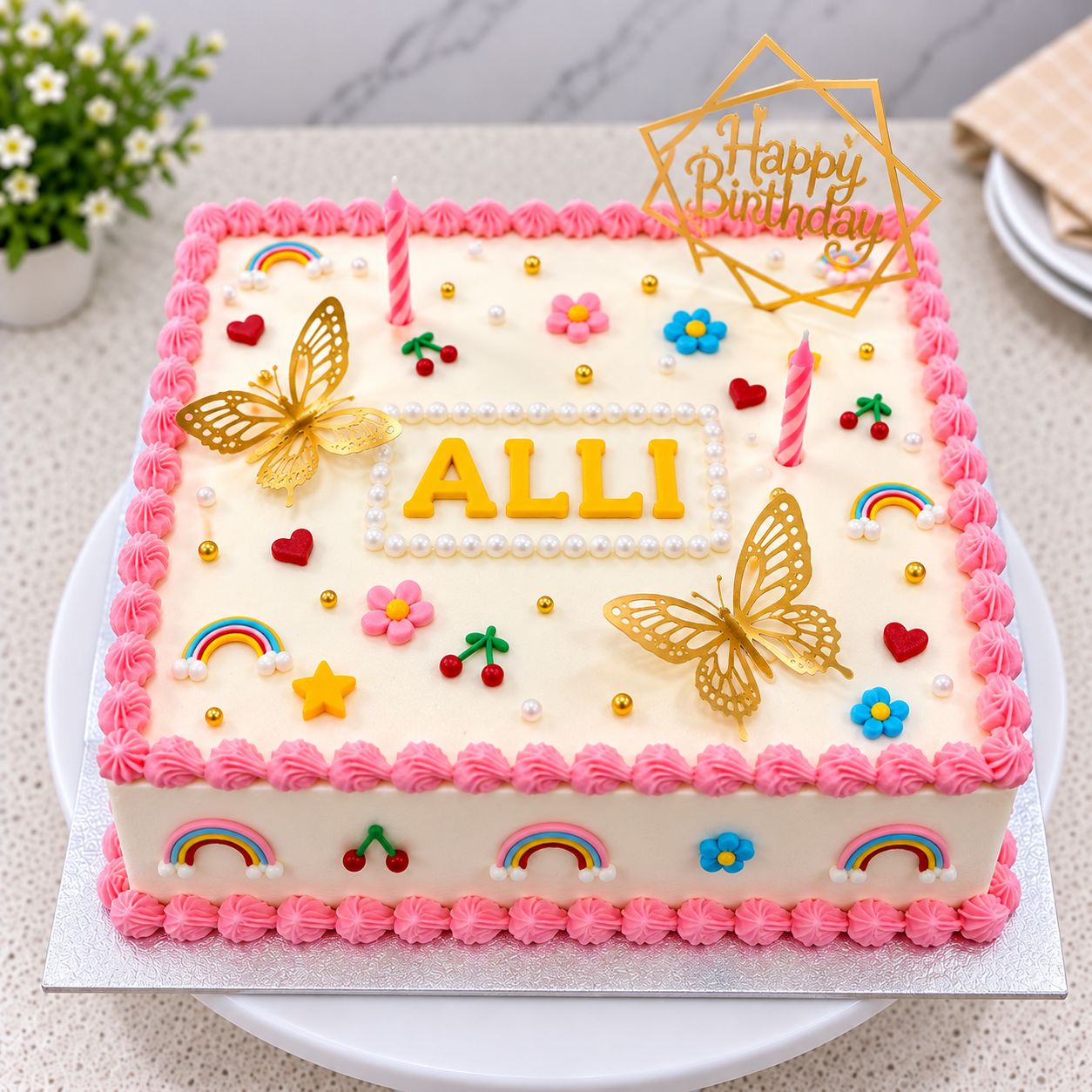 Custom celebration cake by Nova Valley Events
